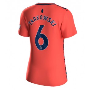 Everton James Tarkowski #6 Koszulka Wyjazdowych Kobiety 2023-24 Krótki Rękaw